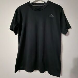 Adidas Kids's Charcoal Black Tee in Medium Size